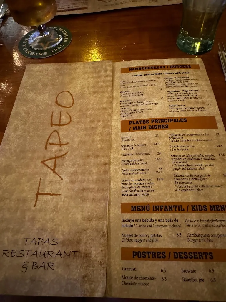 Menu_Tapeo Restaurante y Bar_Sant Josep de sa Talaia_image_3