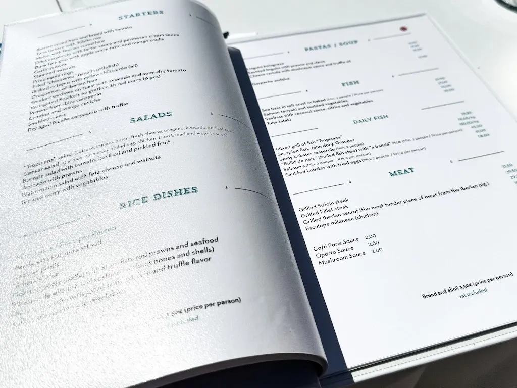 Menu_Tropicana Eivissa Cala Jondal_Sant Josep de sa Talaia_image_3