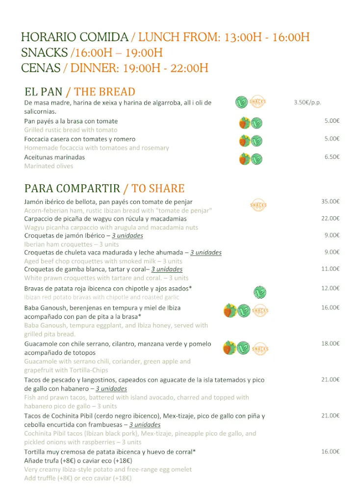 Menu_Sky of Salia Rooftop_Sant Josep de sa Talaia_image_1