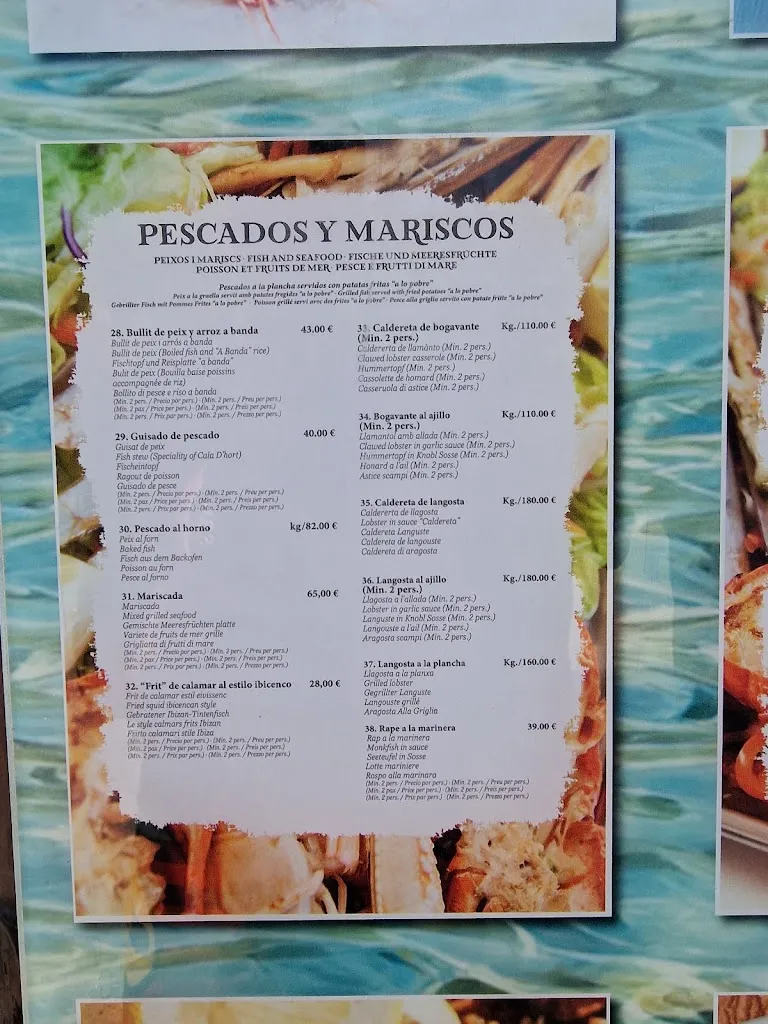 Menu_Restaurant El Carmen_Sant Josep de sa Talaia_image_1