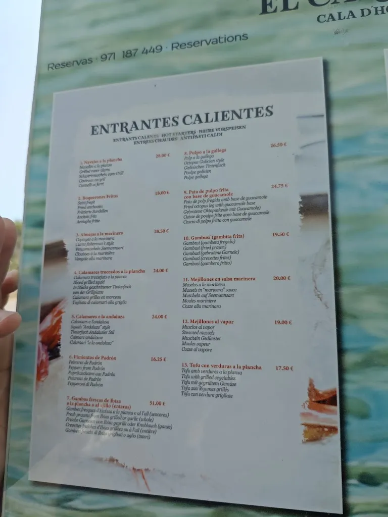 Menu_Restaurant El Carmen_Sant Josep de sa Talaia_image_3