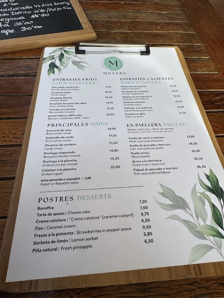 Menu_Restaurant Can Mestre_Sant Josep de sa Talaia_immagine_4