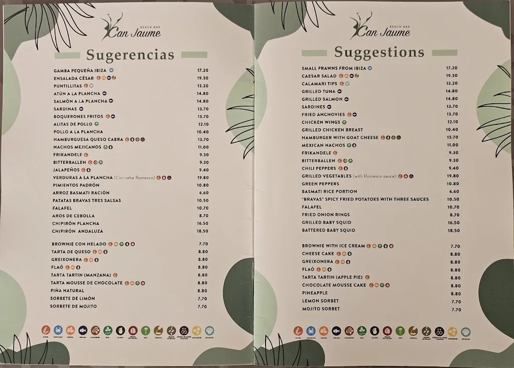 Menu_Can Jaume Beach Bar Ibiza_Sant Josep de sa Talaia_image_2