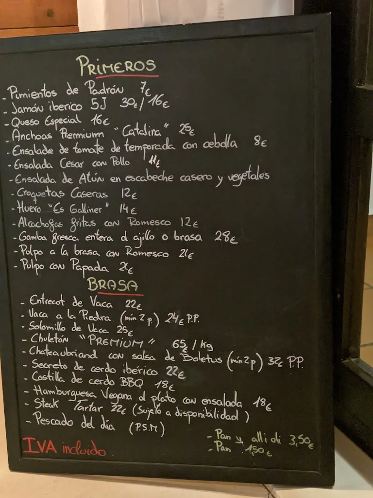 Menu_Es Galliner_Sant Josep de sa Talaia_immagine_3
