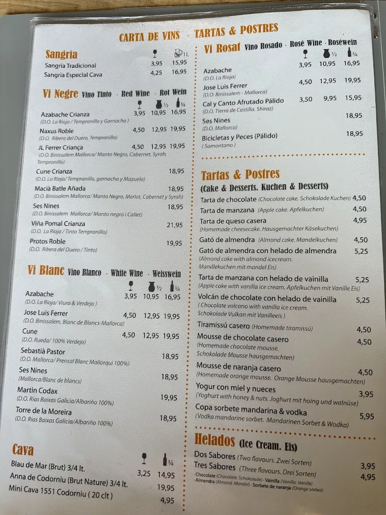 Menu_Sa Granja Cafè - Restaurant_Sóller_image_4