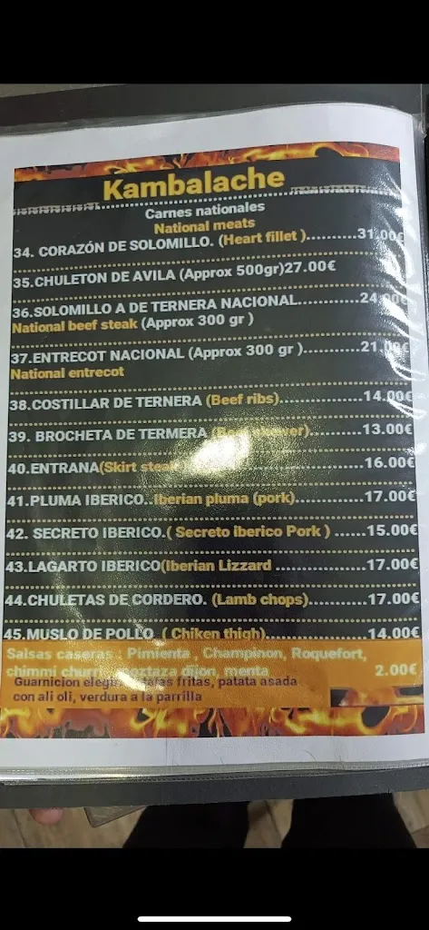 Menu_Kambalache Asador Argentino catral_Catral_image_4