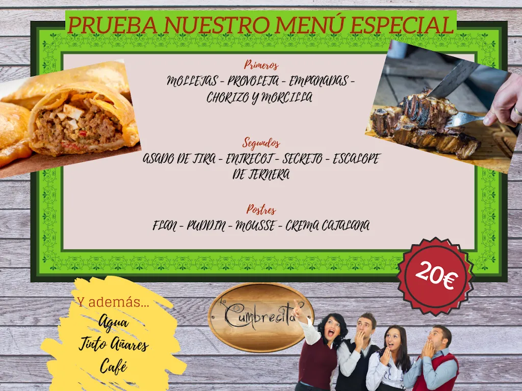 Menu_Asador La Cumbrecita_Son Ferrer_image_1