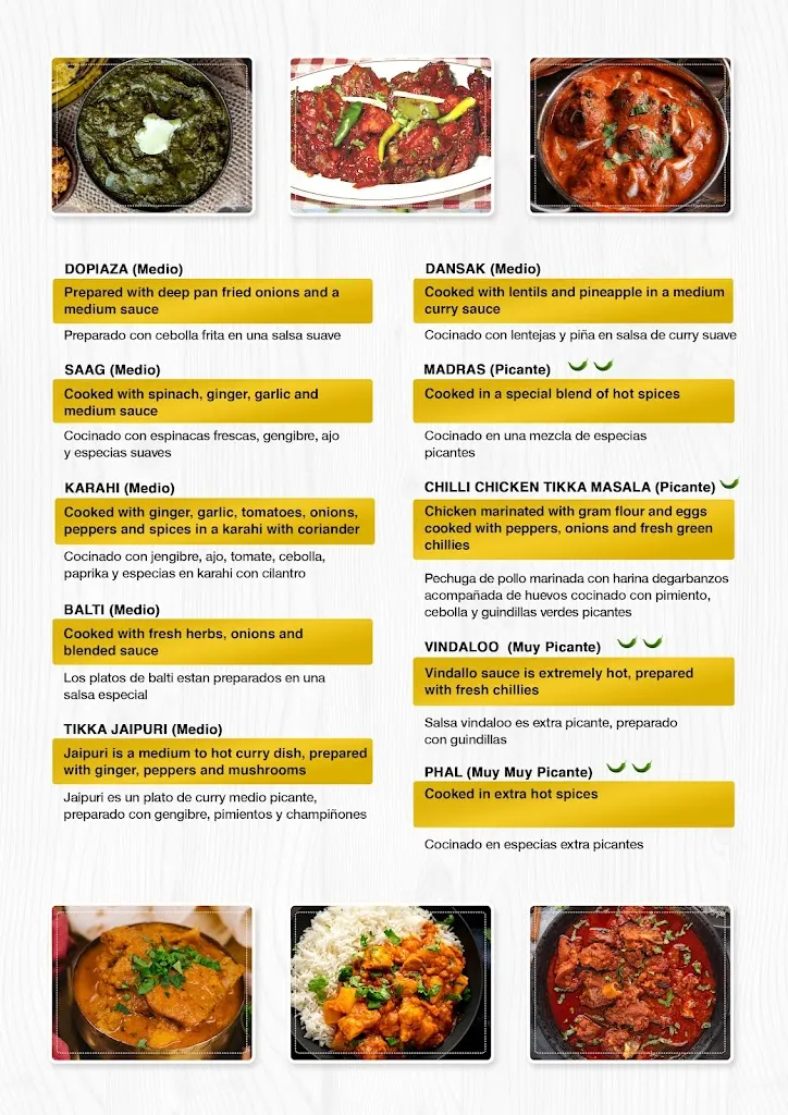 Menu_Bombay catral indian restaurant_Catral_image_4