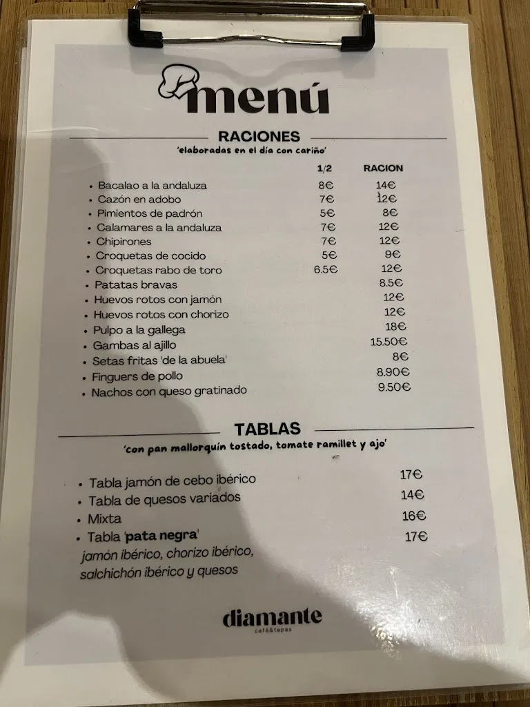Menu_Bar Diamante - Café y Tapas Son Ferrer_Son Ferrer_image_2