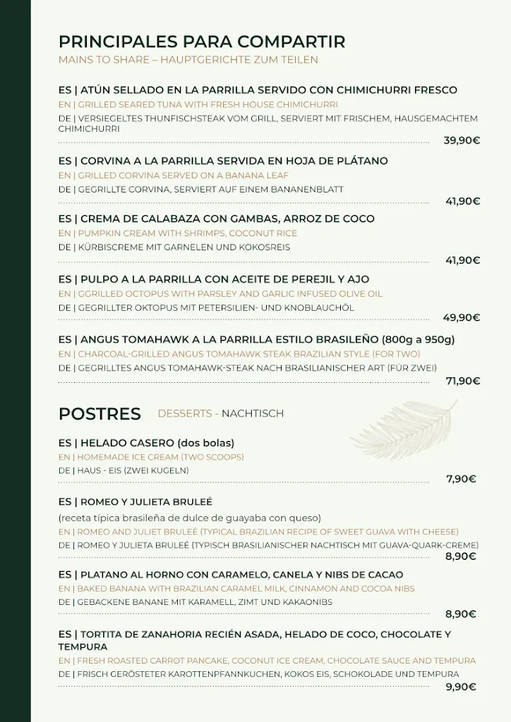 Menu_Restaurant Manique_Santanyí_image_1