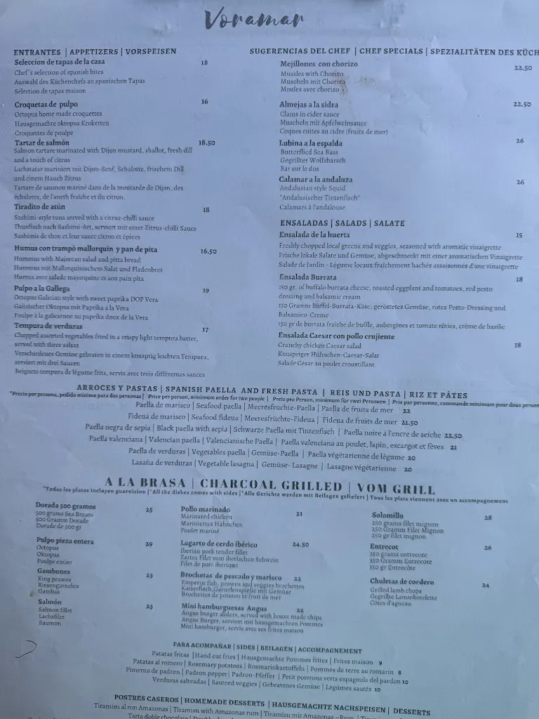 Menu_Restaurante Voramar Cala Santanyí_Santanyí_image_3