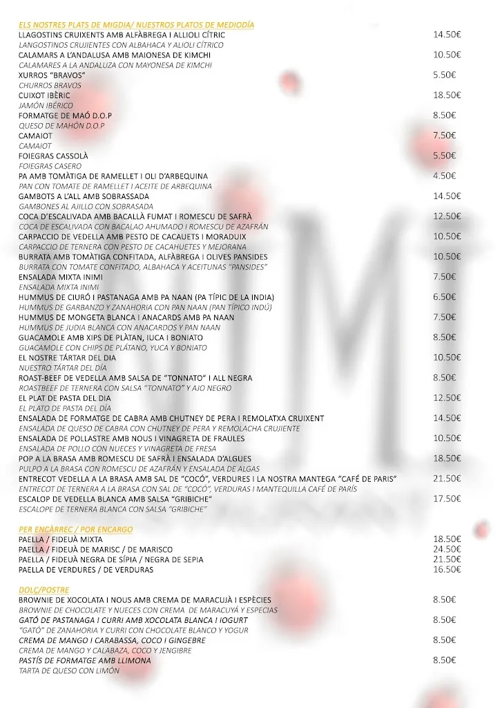 Menu_INIMI Santanyí - Restaurant_Santanyí_image_4