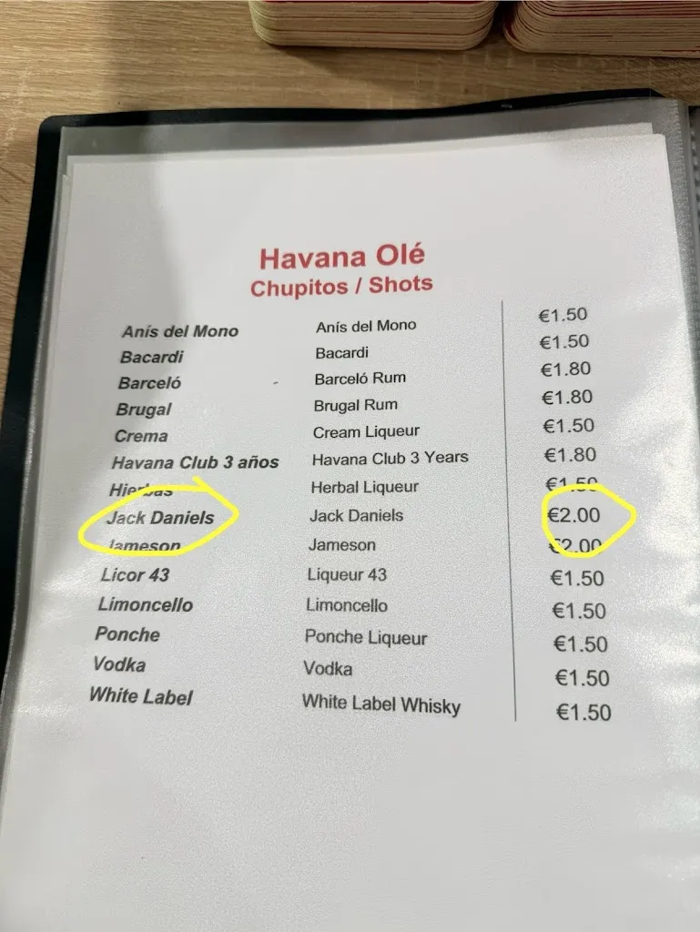 Menu_Havana Ole_Catral_image_2
