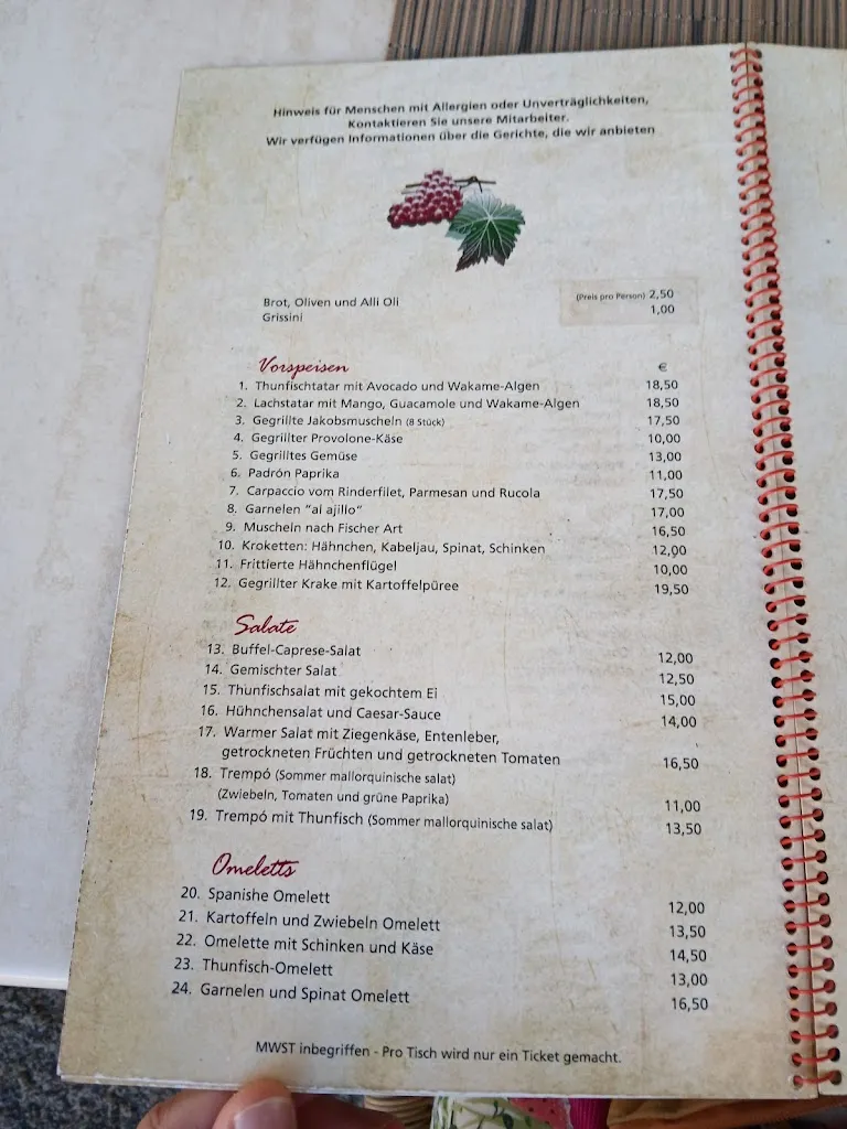 Menu_Restaurant Es Vinyet_Santanyí_image_2