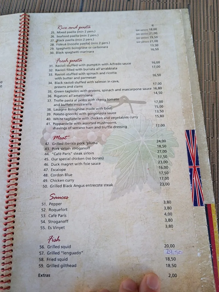 Menu_Restaurant Es Vinyet_Santanyí_image_3