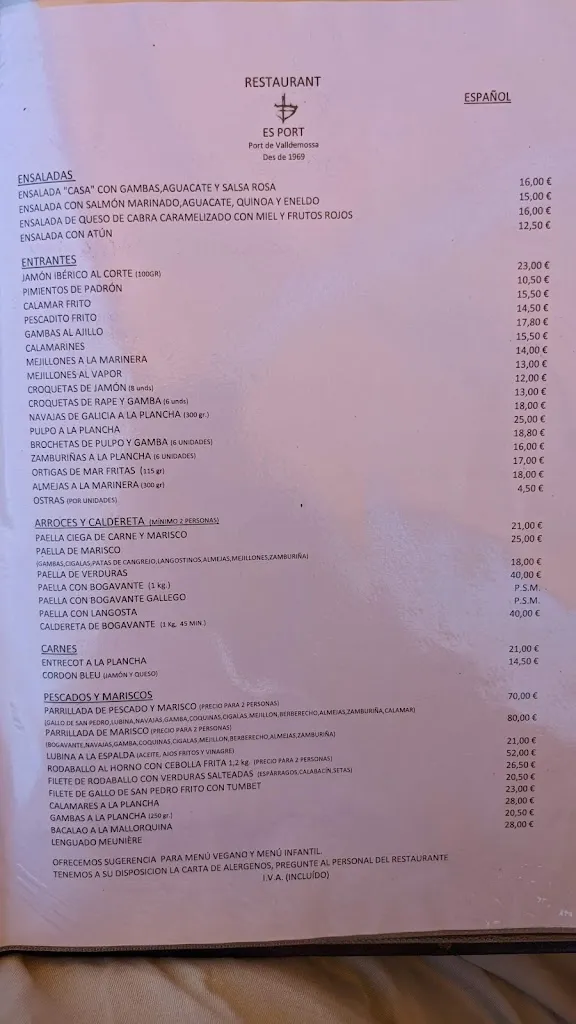 Menu_Restaurant Es Port de Valldemossa_Valldemossa_image_2