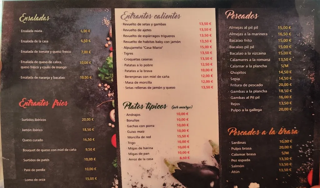 Menu_Restaurante Casa Mario_Albanchez de Mágina_image_1