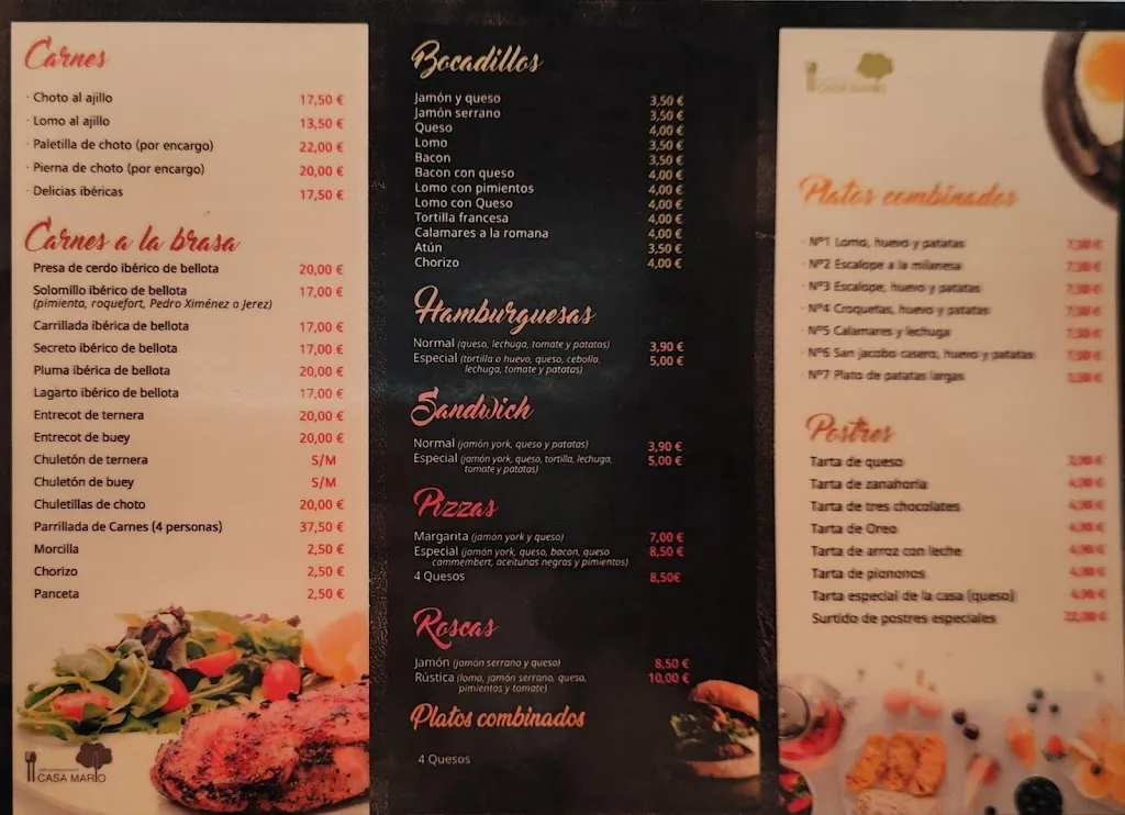Menu_Restaurante Casa Mario_Albanchez de Mágina_image_2