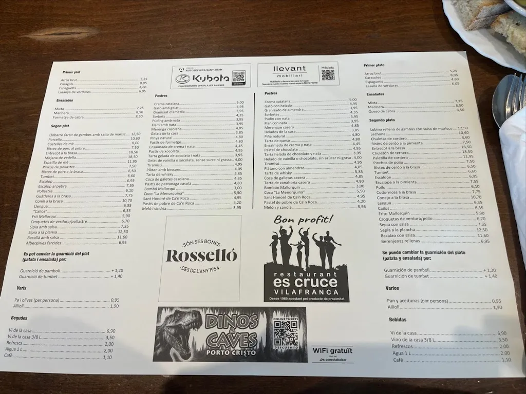 Menu_Es Cruce_Vilafranca de Bonany_image_1