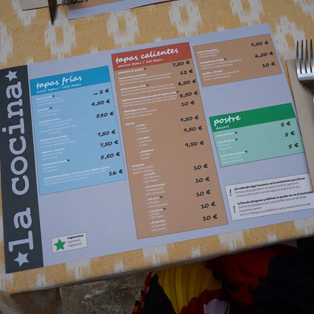 Menu_La Cocina - Tapas restaurante y bar Sineu_Sineu_immagine_3