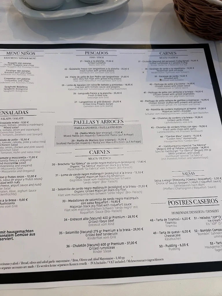 Menu_Restaurante Sa Fàbrica Sineu_Sineu_image_4