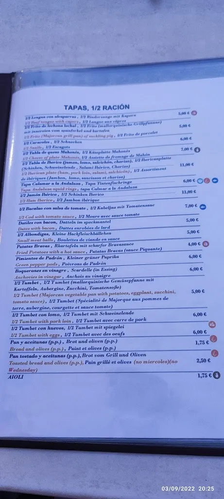 Menu_Antic Celler San Toreó_Sineu_image_1