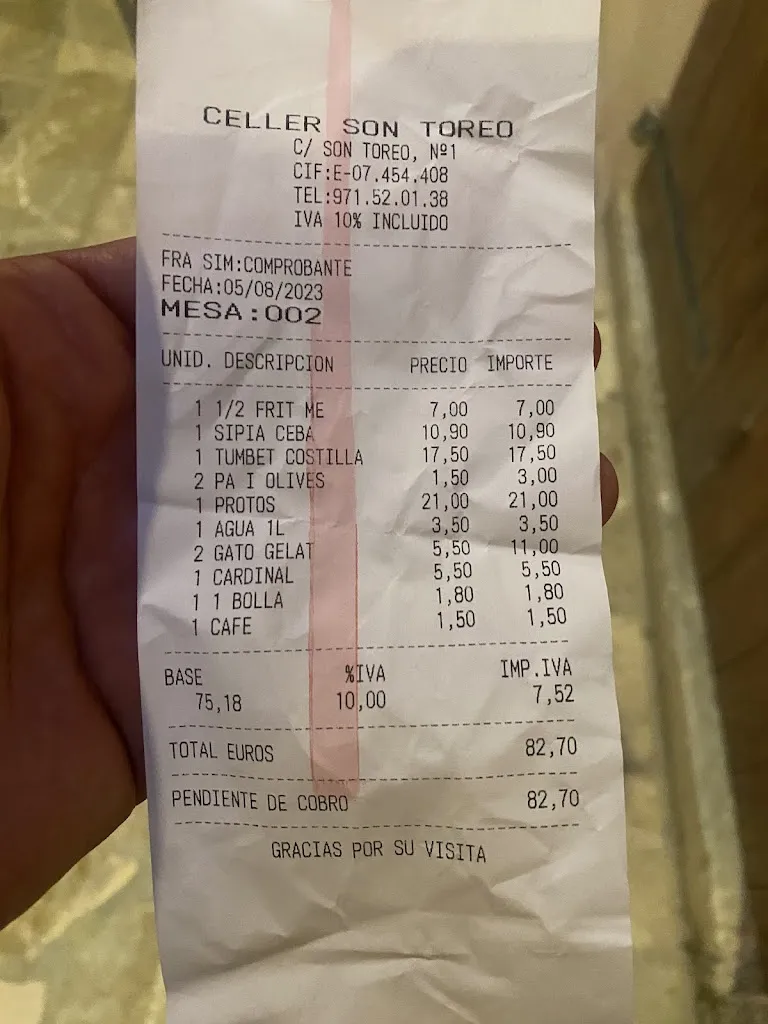 Matteo Paolini_Celler son toreo_Sineu_review