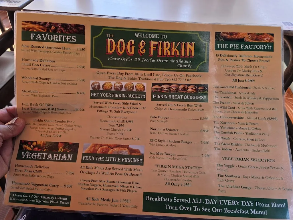 Menu_The Dog & Firkin Traditional Pub_Catral_image_1