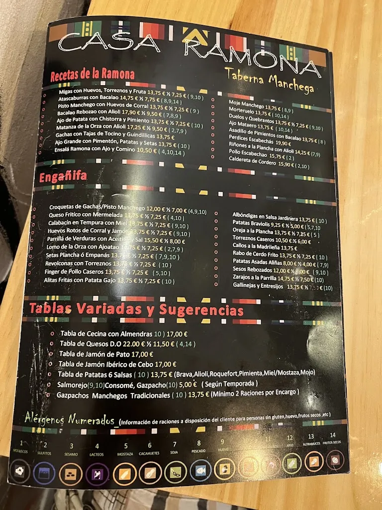 Menu_Taberna Manchega Casa Ramona_Arjona_image_1