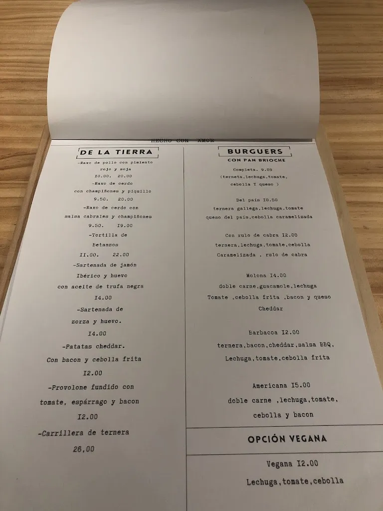 Menu_Restaurante Onze_Betanzos_immagine_2