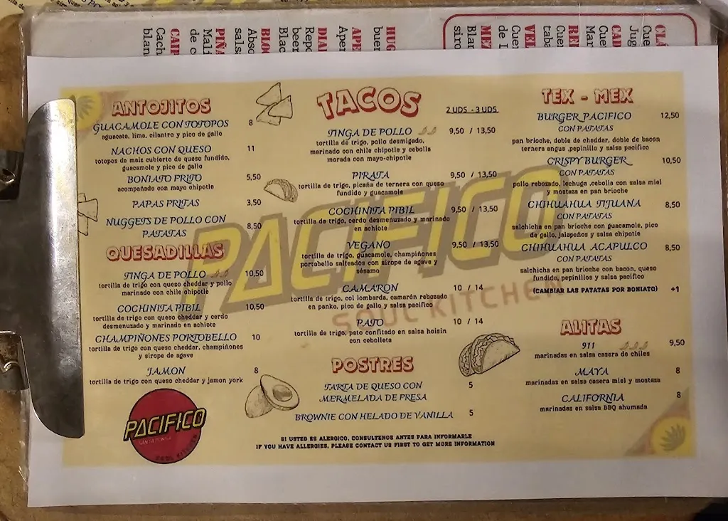 Menu_Pacifico Soul Kitchen_Santa Ponsa_image_4