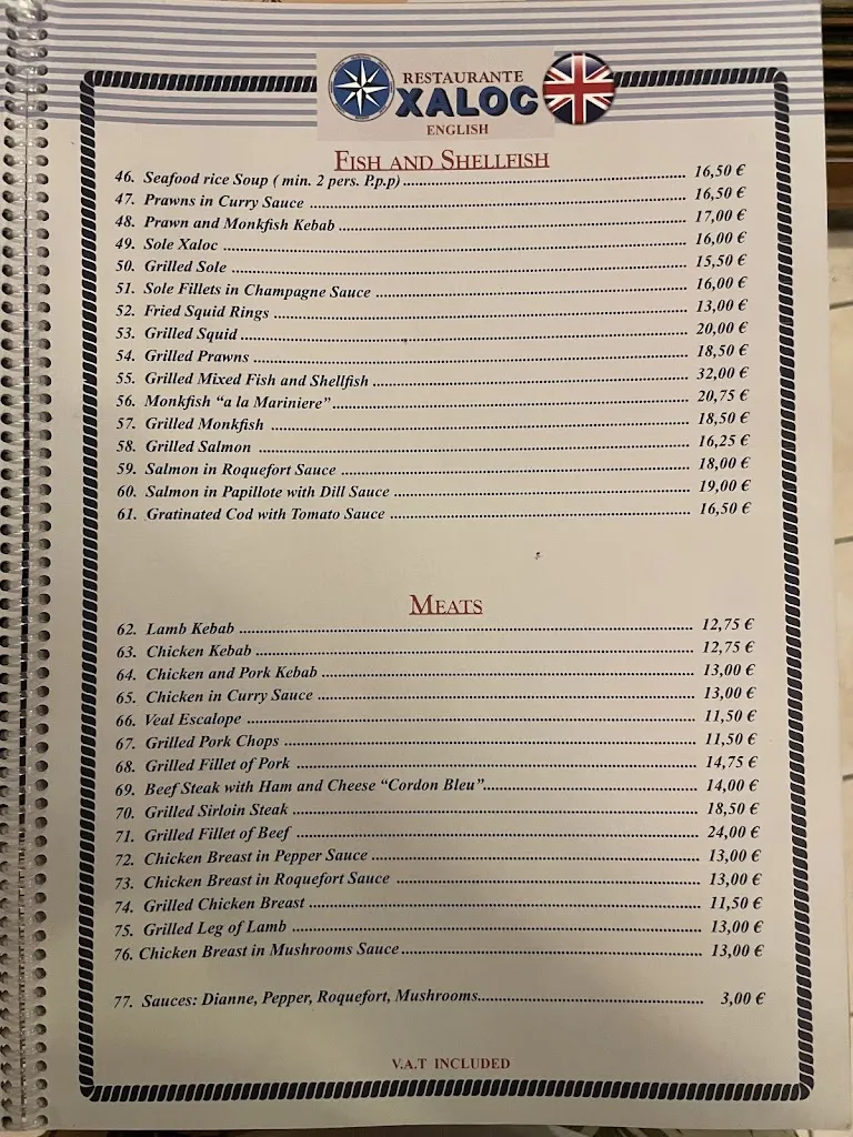 Menu_Restaurante xaloc_Santa Ponsa_immagine_2