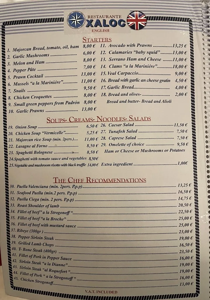 Menu_Restaurante xaloc_Santa Ponsa_immagine_3