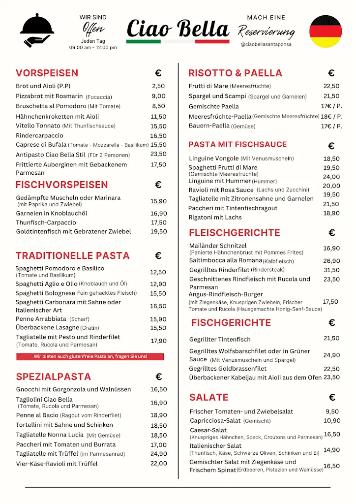 Menu_Ciao Bella Santa Ponsa_Santa Ponsa_image_1