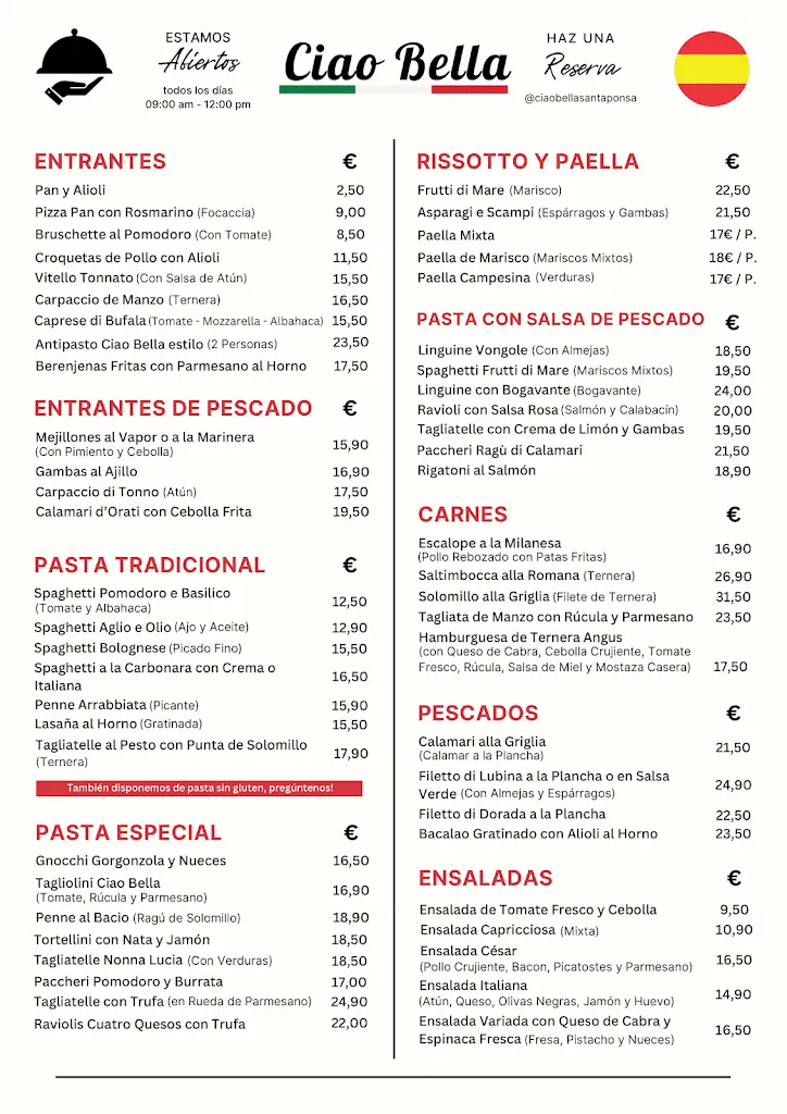Menu_Ciao Bella Santa Ponsa_Santa Ponsa_image_2