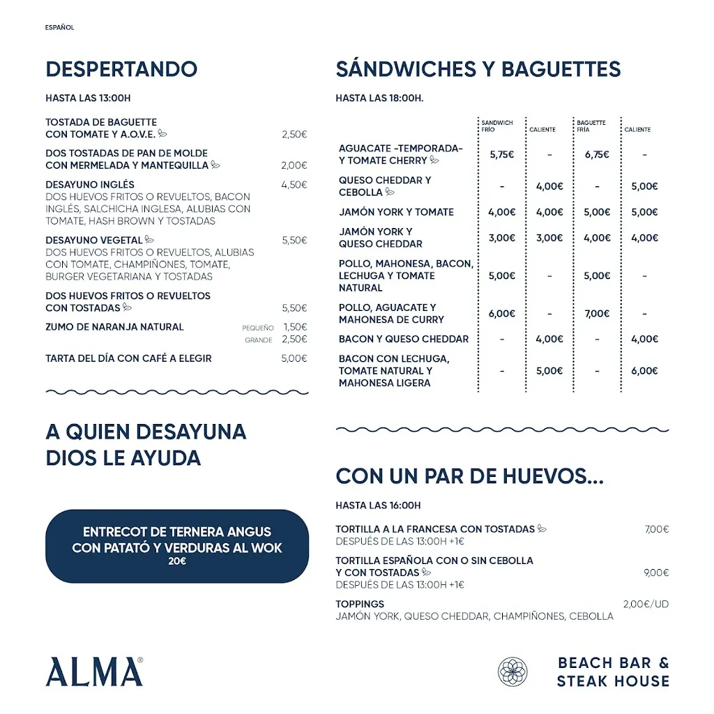 Menu_Alma Beach & Cocktail Bar - SteakHouse - Thin & Crispy Pizza_Santa Ponsa_image_4