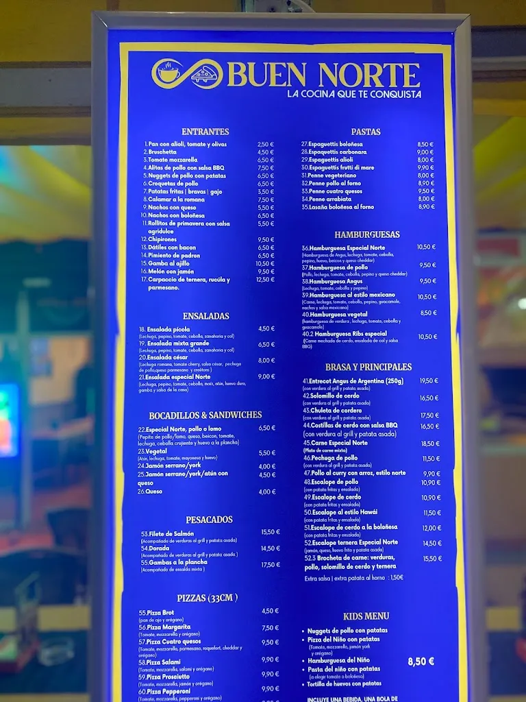 Menu_Restaurante BUEN NORTE_Santa Ponsa_image_1