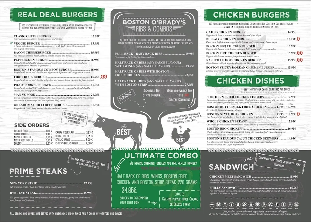 Menu_Boston O'Brady's_Santa Ponsa_immagine_3