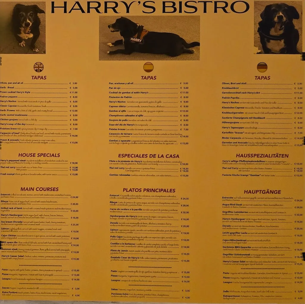Menü_Harry’s Bistro_Santa Ponsa_Bild_2