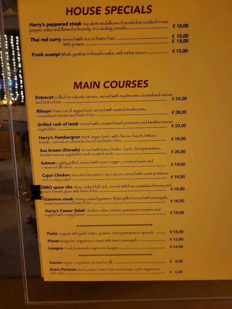 Menü_Harry’s Bistro_Santa Ponsa_Bild_3
