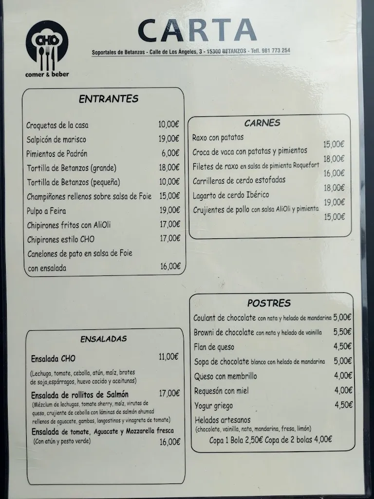 Menu_Restaurante Cho Betanzos_Betanzos_image_4