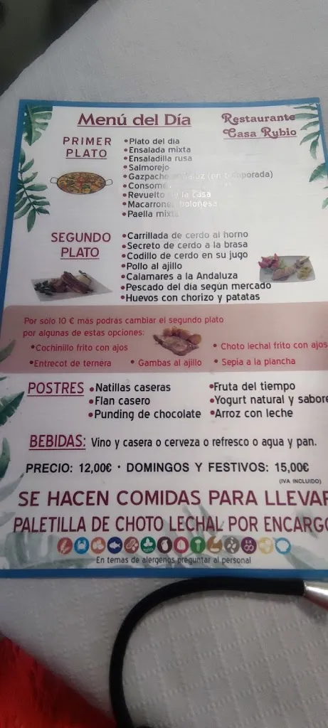 Menu_Restaurante Bar Casa Rubio_Arroyo del Ojanco_image_2