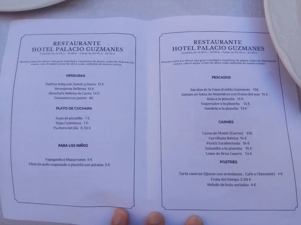 Menü_Restaurante El Olivar de Guzmanes_Baños de la Encina_Bild_3