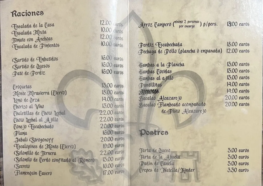 Menu_Alcazarejo Taberna_Baños de la Encina_image_1