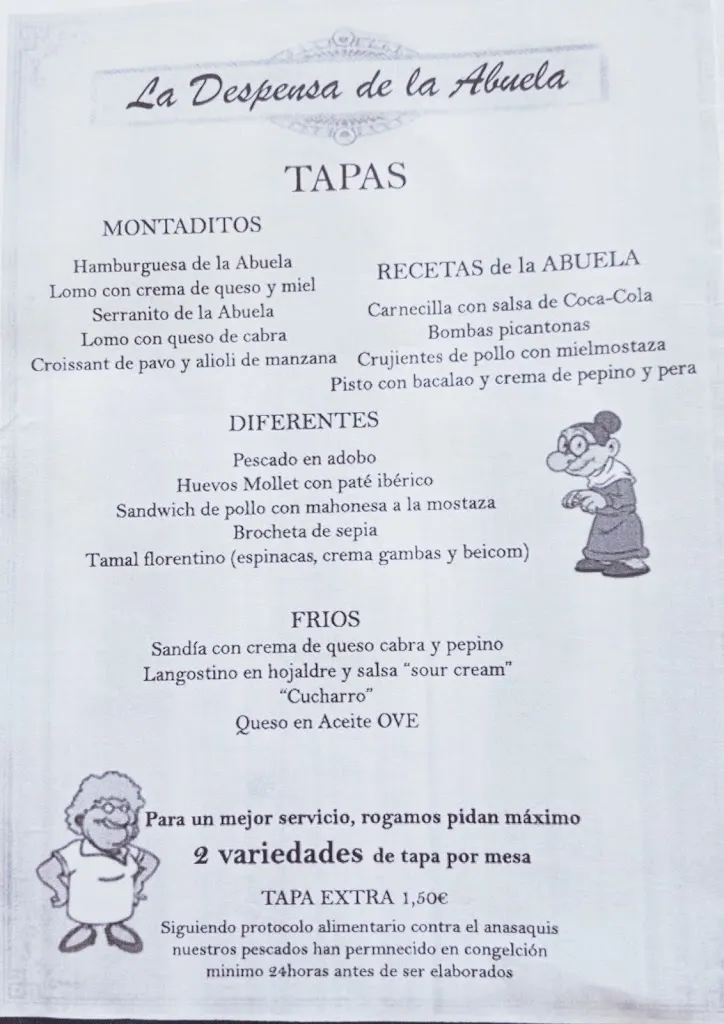 Menu_La Despensa de la Abuela_Baños de la Encina_image_2