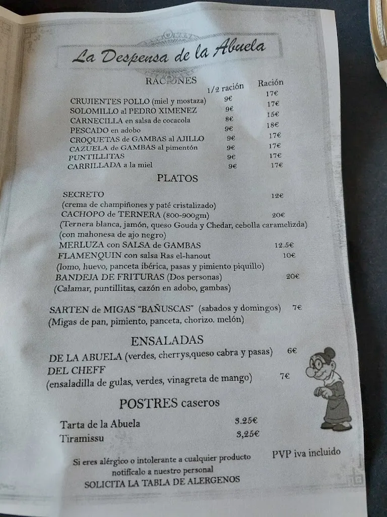 Menu_La Despensa de la Abuela_Baños de la Encina_image_4