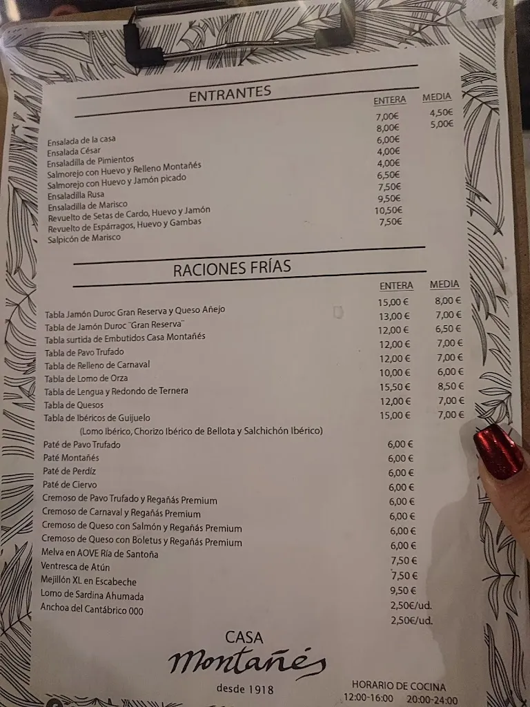 Menu_Restaurante Casa Montañés_Alcalá la Real_immagine_3