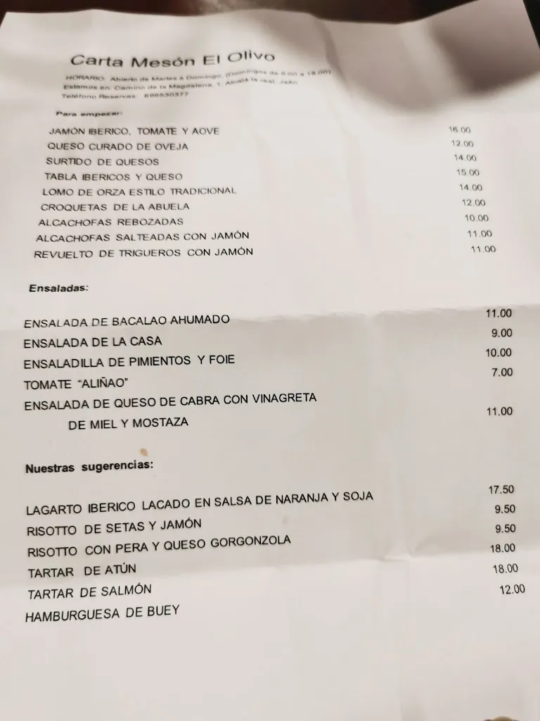 Menu_Mesón El Olivo_Alcalá la Real_image_1
