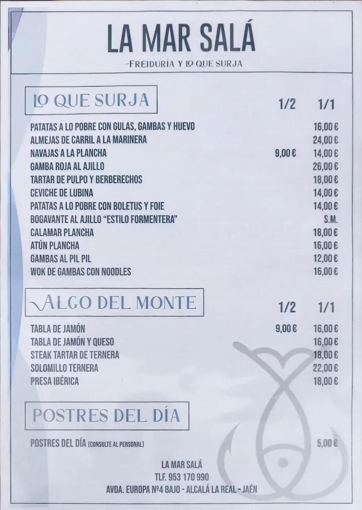 Menu_La Mar Salá Freiduría_Alcalá la Real_image_1
