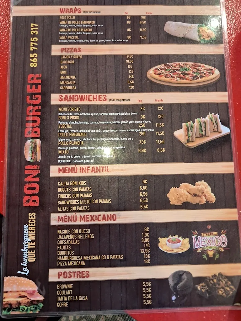 Menu_BONI BURGER_Catral_image_2